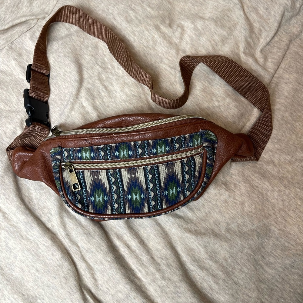 Aztec print fanny pack